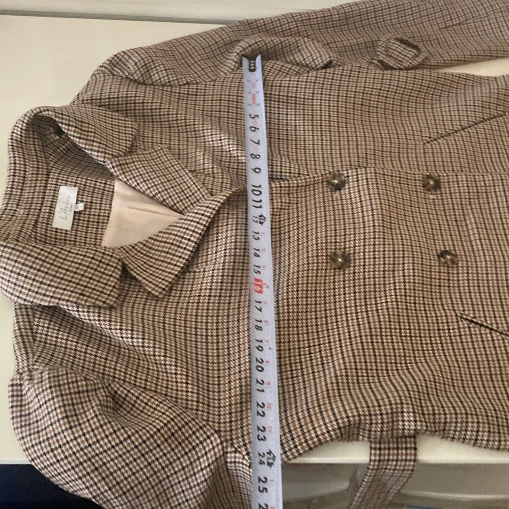 L’Academie Claire Coat Double Breasted Town and Country Jacket XL - Picture 6 of 10